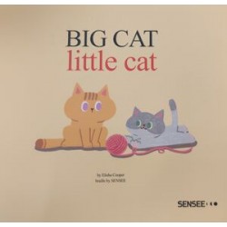Big Cat, Little Cat.  Texto en braille e inglés